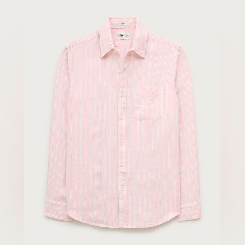 NWT J.Crew Baird McNutt Irish Linen Point-Collar Shirt